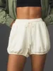 Women's Shorts Women Casual Lounge With Pockets Summer Drawstring Elastic Waist Solid Color Short Pants For Fitness Work Out Daily Life