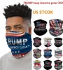 DHL 37Days Designer 2020 Trump American Election Ice Silk Sports Magic Turban Scarf Bandanas3d Print Dust Face Masks Skullcap FY63890319