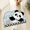 Teppich 3d Cartoon Panda Bodenmatte Schlafzimmer Teppich Wohnzimmer Teppiche Willkommen Eingangs Fußmatte Balkon Haus Nicht-Schlupftür Mat J240507