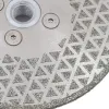 Zaagbladen RIJILEI Electroplated Diamond Saw Blade Galvanized Diamond Cutting And Grinding Disc Both Sides For Marble Granite Ceramic Tile