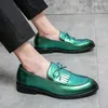 Chaussures décontractées hommes habillage des affaires formelles Green Italien Mayba British British Logs Size 38-48