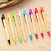 10-100pcs Bamboo Индивидуализированные шариковые канцелярские товары Pen Office поставляют могилу индивидуальные бизнес-баптистские праздничные подарки 240507