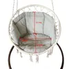 Macrame kussenbakken met kwastjes voor hangende hangmatstoel Swing Seat Yoga Cushions 240508