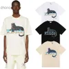 Herren und Damen Trends Designer Modetrendy Rhude Football Star mit dem Black Panther -Buchstaben kurzärmeliges T -Shirt für Männer Frauen Paar High Street Half S