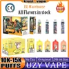 Europa Warehouse Originele Uzy Bang Digital 15000 Puff 10000 15000 Disposable Vaper E Sigaretten 1,2oHm Mesh Coil Code Puff 15000 0% 2% 3% 5% Oplaadbare batterij 20 ml