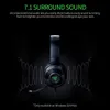 Headsets Razer Kraken x Contrôle de jeu essentiel 7.1 Écouteur de son surround avec casqueur cardioïde pliable Écouteur de l'unité de pilote J240508