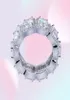Mens prata eternidade cz diamantes bling bling anel de diamantes simulados anéis de hip hop cubic zirconia micro paving jóias de alta qualidade194490114
