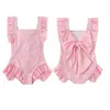 Pieces Ldren Swimsuit fofo e moda de maiô all-in-one para garotas de verão de 2 a 10 anos de meninas de bow bow swimsuit h240508