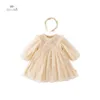 Abiti da ragazza Dave Bella Girls Dress Childrens 2023 Nuovo Autumn Princess Charm Noble Sweet Lovely Mesh Fashion Party Outdoor DB3236475L240508