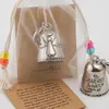 Figurine decorative Blessing Bell Amici sono angeli ornamenti al tuo fianco minuscolo argento per un amico o una persona amata decorazione artigianato