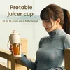 340ML portable Juicer Wireless with straw Electric Blender for juice milkshake ce cube food supplement Smoothie Mixer 240508