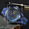 Armbanduhren für Männer 2023 Neue Herren Uhren sechs ES All Dial Work Quartz Uhren Ferrar Top Marke Chronograph Clock Gummi Gürtel Fashion F1 Racing Car Style 7937