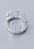 Wedding Rings Fashion Ring Small Open Imperial Crown Ringen Sieraden Vrouw Coole Midi For Women Party Gifts Promise Paren8708812