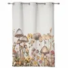 Cortinas cogumelos e margaridas cortinas modernas para a sala de estar decoração de home drapes quarto tratamentos de janela sofisticada