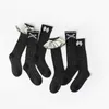 Chaussettes pour enfants bébé d'été bébé fille fille mignonne jk chaussettes enfants couleurs noires