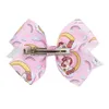 Клипы для волос Barrettes 6 шт./Set Set Siwa Bows Rainbow Printed Узел лентный лук или девочки с аксессуарами для ручной работы с бахнотом