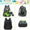 Backpacks MeetBellify Backpack for Boys School Sac avec boîte à lunch pour les enfants de la maternelle élémentaire Sac à dos pour garçons de 6 à 8 wx