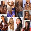 Onde lâche Courc-boucles Traids Cheveux synthétiques boucles françaises tressant les cheveux à haute température ombre pré-étirement cheveux 240424