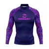 Frauen Badebekleidung Herren-Hautausschlag Guard Surfen Surfen Tauchen Badeanzug Langarm T-Shirts UV Schutz Schwimmen enge Surf-T-Shirt-Fitnessstudio-Kleidung