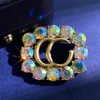 Designer senior Luxury Retro Retro Couleur Diamond Diamond Luxury Luxury Brooch GC30