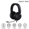 Headsets Razer Kraken x Contrôle de jeu essentiel 7.1 Écouteur de son surround avec casqueur cardioïde pliable Écouteur de l'unité de pilote J240508