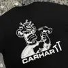 Fashion Cahart Brand Letter Print Lose Casual Short Sleeved T-Shirt Modemarke einfache untere Nische exklusive Käufer