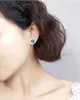 Gestüt Ohrringe Einfache trendige 8mm runde österreichische Kristall niedliche koreanische Piercing für Frauen Party Hochzeit Schmuck