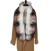 Décoration Femmes Hiver Faux Fur Collar Supre Long Plux de peluche Écharpe Fluffy 120 * 20 cm Party Châle Couper Couche plus chaude Écarts de fourrure de luxe épaisses 110 cm