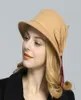 Федора Шляпа Женщины почувствовали шляпы винтажные кисточки для хит -шерсти шерстяные шляпы шляпы шляпы 6 Цветов Сомбреро Мухер 20201396521