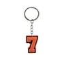 Anneaux clés Orange numéro 11 porte-clés porte-clés tags cadeaux de Noël sac de cadeaux et charmes de vacances pour hommes Favors de fête d'anniversaire OT9UY