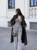 Zweiteilige Hosen für Frauen graue ärmellose Weste Set Women Mode Doppel Ledergürtel mit Hose Anzügen 2024 Büro Damen Streetwear