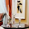 Soportes de velas Soporte de cristal de lujo Cena creativa Cena de decoración de bodas Centro de mesa Café de casa Casa