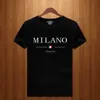 T-shirts masculins 2023 Été pour hommes MILAN IMPRESSION Y2K T-shirt pour hommes courts à manches à manches