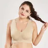 Sport de sous-vêtements actifs Bras Femmes Bra sans couture avec coussinets Yoga Balette Push Up Brassiere Gest Wireless D240508