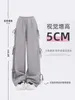 Pantalon féminin à lacets gris Band-up Harajuku Streetwear Sweat Pants de survêtement Y2K 2000