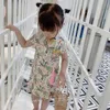 Mädchenkleider Sommer Kinderkleidung Kleidung süße Blume Baby Kleidung traditionelle chinesische qipao kleidung Kinderkleidung Kleidung 2405