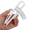 Monitorer 2st/Set White PVC Body Fat Caliper Mät bandtestare Fitness för att gå ner i vikt för kroppsbyggande bärbar fitnessutrustning