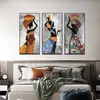 Abstract African Tribal Art Paintings Black Woman Dance Poster,Canvas Print Painting,Picture Wall Art for Home Decoration Unframed