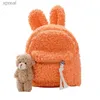 Sac à dos cachemire childrens sac à dos fille dessin animé cavai en peluche sac à dos mignon habbit animal sac à dos cross body sac wx