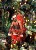 Новая креативная рождественская елка деревянная мистер Барри Вуд Мем Мем, украшения Акрил декоративное подвесное место, висящее место Whole1938899