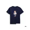 Heren T-shirts S Bear T-shirt Groothandel Hoge kwaliteit 100% katoenen T-shirt T-shirts Shirts USA USA Drop levering Kleding Kleding T-stukken OTXY3