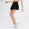 Skirts Women Tennis Skirt Shorts With Pocket Double Layer Running Athletic Skorts High Waisted Culottes Workout Sports Skirts Y240508