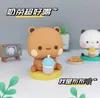 Hot Bubu y Dudu Panda oso figura muñeca boba té kawaii figuras de acción adornos para la recolección de juguetes para admiradores