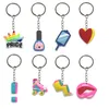 Schlüsselringe Neue Kosmetik -Serie Keychain -Kette für Kid Boy Girl Party bevorzugt Geschenk Keychains Paar Rucksackketten Frauen Keyring -Kitsch otwxs