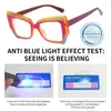 Lunettes de soleil Rays bleus bloquant les lunettes légères anti-bleue portables ultraliers TR90 Frame des lunettes de protection pour les yeux Eyeglass de carrés