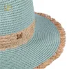 Chapéu de cowboy de verão feminino lazer chapéu de moda letra m jazz chapéu de palha masculina chapéu de palha de praia panamá por atacado rh240429