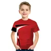 Jerseys Summer Childrens Clothing 3D Printing T-Shirt Childrens Fashion Casual T-Shirt Short Sleeved Unisex Old Sports Clothing T-Shirt Top H240508