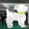 8mh (26 pieds) avec souffle blanc gonflable ballon chien gonflables ballon art animal pour la décoration publicitaire musicale