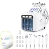 Equipamento de beleza multifuncional 7 em 1 Máquina facial de máscara LED Aqua Face Face Limpe oxigênio Máquina Facial Cristal Máscara LED Máscara descascando