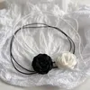 CARRANHA MODA DE CARKER Romântica Colar Gótico de Flores de Rosa para Mulheres Meninas Elegantes Vintage Jóias Ajustas de Casamento de Cadeia de Cadeia